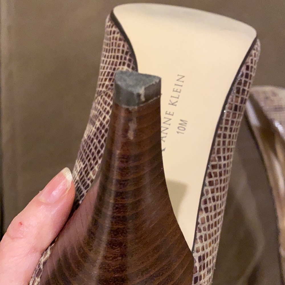 Anne Klein Iflex Python-Embossed Leather Pumps - image 7